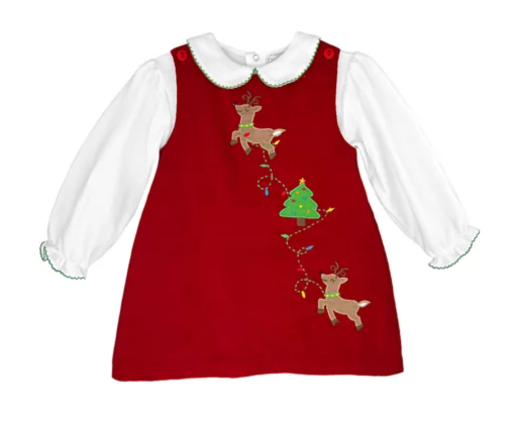 Reindeer Holiday Jumper Dress Toddler – Pied Piper Kids