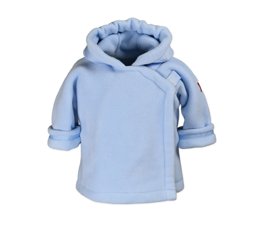 Baby blue fleece jacket discount